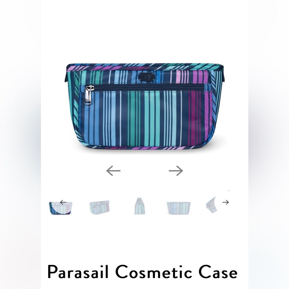 Striped Makeup Bag by Lug